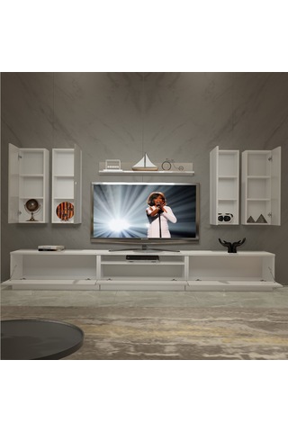 Decoraktiv Trendstyle 8d Mdf Tv Ünitesi Tv Sehpası Beyaz