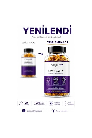 Collagen Forte Platinum Omega 3 Premium Balık Yağı 90 Kapsül