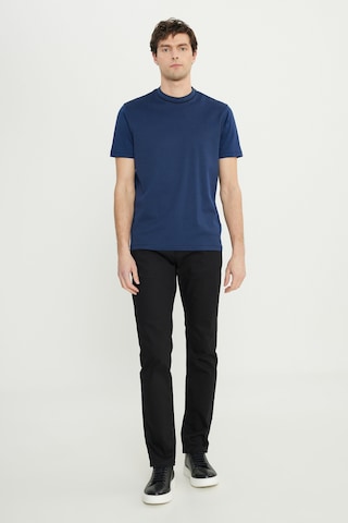 AC&Co / Altınyıldız Classics Erkek Lacı %100 Pamuk Slim Fit Dar Kesim Bisiklet Yaka Jakarlı Tişört Lacı
