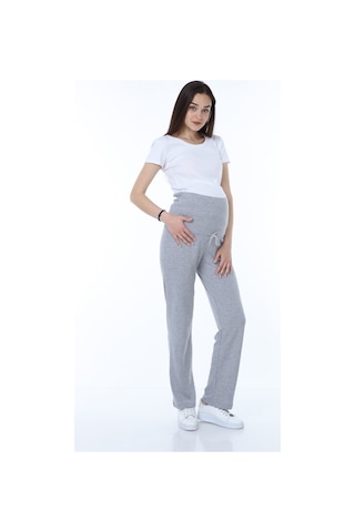 Luvmabelly Myra8501 Beli Ayarlanabilir Hamile Günlük Ev Pantolonu -gri-gri