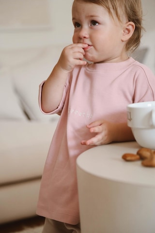 Oh La La Koala Pembe Bisiklet Yaka Oversize T-shirt Bebek - Çocuk Pembe