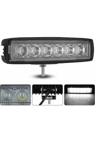 Off Road 6 İnç 18w 6 Led Plastik Kasa Mini Led Bar Oto Gündüz Led