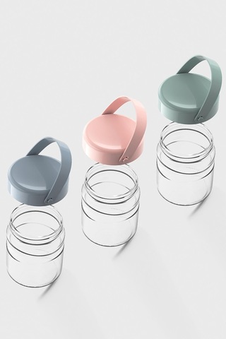 Renga Macro 900 Ml 3'lü Cam Kavanoz Seti 131061 Renkli Renkli