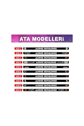 Kişiye Özel Tasarım Plakalık 300870822 2 Adet Plakalık