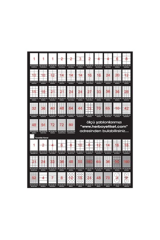 Herboy Hb-1303 105mmx99mm Beyaz Lazer Etiket