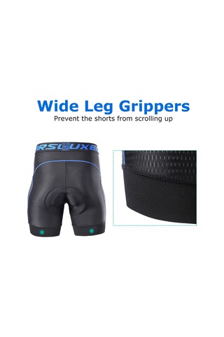 Arsuxeo Erkekler Bisiklet İç Giyim Şort 5d Jel Yastıklı S Gri