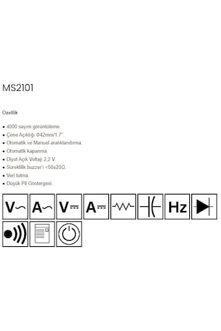 Mastech Ms2101 Dijital Pensampermetre
