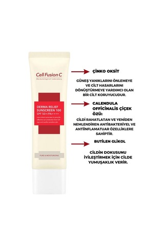 Cell Fusion C Derma Relief Sunscreen SPF50+ 2 x 35 ML