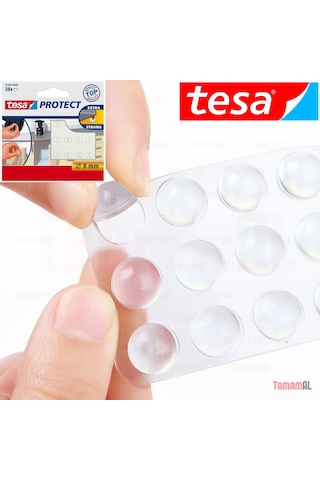 Tesa alman Markası Ses Ve Kaydırma Önleyici Silikon Damla Taban Siyah