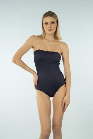 Estiva 2538-102 Lacivert Straplez İp Askılı Mayo