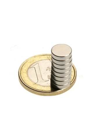 8 X 2 Mm Yuvarlak Neodyum Mıknatıs - 100 Adet