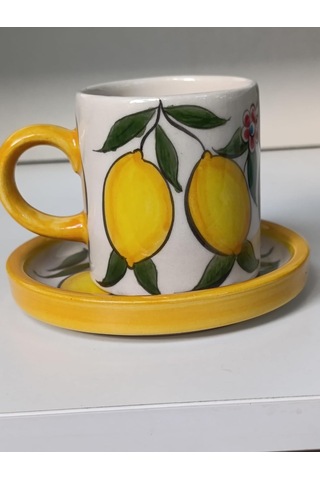 Lexroo El Yapımı Kupa Bardak 100ml Seramik Hand Made El Yapimi Çok Renkli