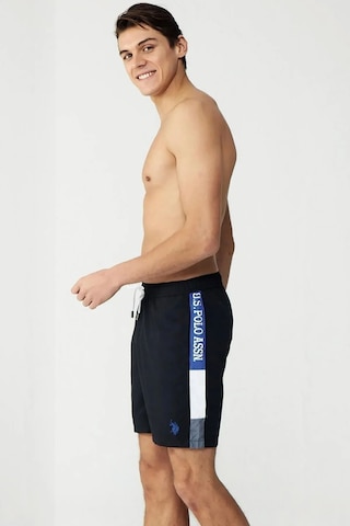 U.s Polo Assn. 23005 Erkek Cepli Uzun Deniz Şortu-siyah Siyah