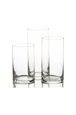 4 Lü Vazo + 12 Adet Çap 5 Cm Siyah Yüzen Mum Siyah