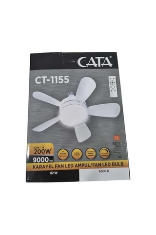 Cata Karayel Fan Led 82w Kumandalı Işıklı Vantilatör Ct-1155,beyaz