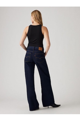 Xl Straight Kadın Jean Pantolon-13029 Dark İndigo - Worn İn