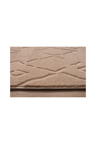 Plato Halı Opqo İskandinav Premium Yıkanabilir Polyester Kaymaz Taban Bej Halı