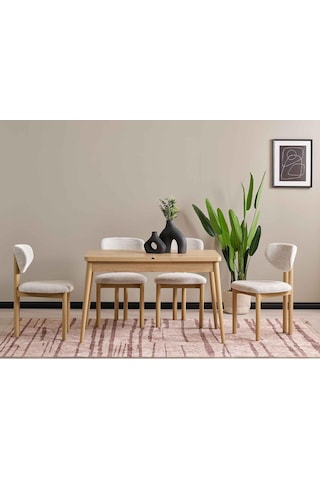 Hida Mutfak Masa Takımı Beyaz