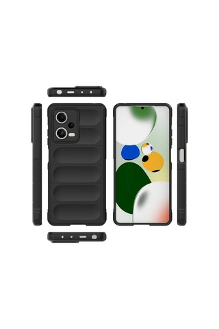 Xiaomi Poco X5 5g Kılıf Optimum Silikon - Siyah Çok Renkli