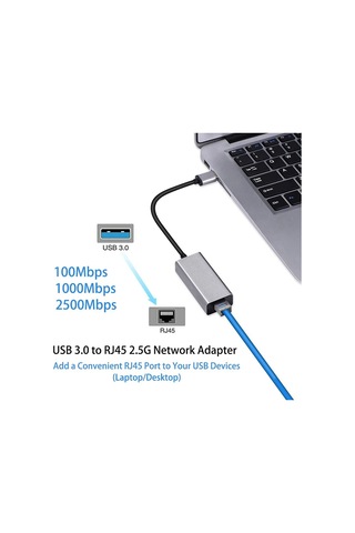 Macbook Pro İçin Windows 7/10/11 İçin Usb 3.0 İla Rj45 Ağ Adaptörü Otomatik Karşılaştırma Yüksek Performanslı Adaptörler