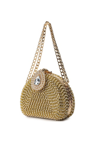 Tamer Tanca Kadın Vegan Sarı El Çantası 1083 004 Bn Cnt Sk24-25 Altın Altın