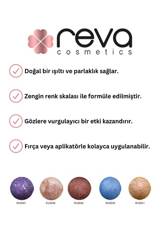 Terracotta Far & Terracotta Eyeshadow - Vegan & Temiz Içerik Rv547 Mor