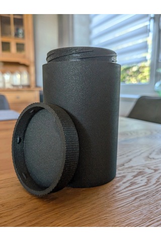 3d Baskı Vidalı Kapaklı Saklama Kavanozu Tırtıklı Kapaklı Dekoratif Mutfak Kuru Gıda Kabı 10x16 Cm Çok Renkli
