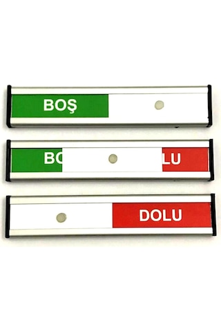 Boş - Dolu Tabelası Kapı Isimliği Yönlendirme Levhası Sürgülü