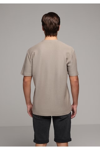 Colin's Colins Comfort Fit Yuvarlak Yaka Düz Erkek Bej Kısa Kol Tişört Cl1080460 Q1.v2 Beı