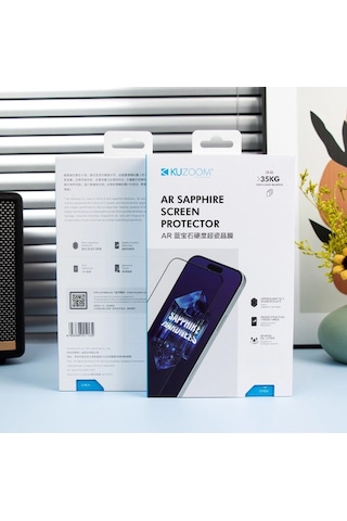 Apple iPhone 18 Pro Max Uyumlu Ar Sapphire Cam Ekran Koruyucu Safir Yüzey Telefon Koruma Cihaz Örtüsü