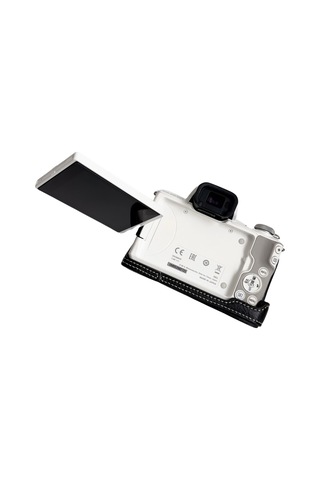 Leezsing Canon Eos M50/m50 Iı/m5 İçin Deri Kılıf - Omuz Askılı, Siyah Su Bufalo Desenli