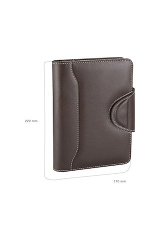 Organizer Ajanda Tarihsiz Çizgili 17x22 CM - Kahve Kahverengi