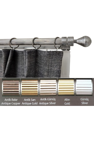 Rustik Metal Halkalı + Raylı