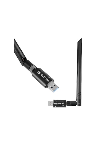 Juo DB1200AC USB 3.0 Dual Band 1200 Mbps WI-FI Kablosuz Alıcı Ağ Adaptörü