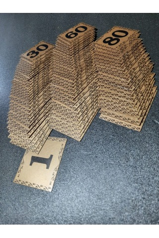 Kapı Numarası  5.5x6.5 Cm  Kendinden Yapışkanlı No:1 Den 80’E