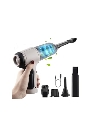 Xurunkeji 3'ü 1 Arada Bilgisayar Vakumlu Hava Üfleyici Elde Taşınabilir Hava Toz Alma Cihazı Şarj Edilebilir Araba Vakum Temizleyici Siklonik Emiş