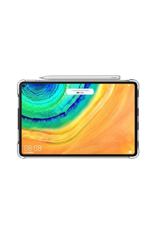 Matepad 10.4 Uyumlu Zore Tablet Nitro Anti Shock Silikon Kapak-renksiz Tablet Kılıfı