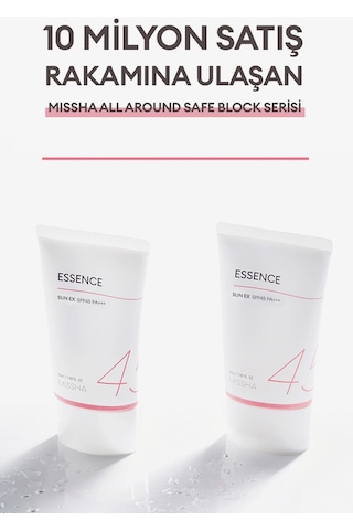 Missha Aydınlatıcı Nemlendirici Güneş Kremi All Around Safe Block Essence Sun EX SPF45/PA+++ 50 ML