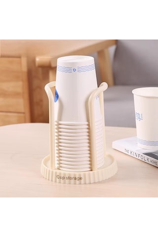Microcase Masaüstü Kağıt Bardak Tutucu Düzenleyici - Al5308 1 Adet Mat Siyah