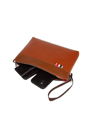 Tuldar Deri El Askılı Dosya Evrak Günlük Portföy & Clutch Çanta Tul527 Taba