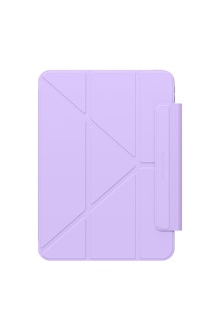 Apple Uyumlu iPad Pro 11 2024 Amazingthing Minimal Mag Katlanabilir Standlı Kalem Bölmeli Kılıf Mor Kapaklı Kılıf