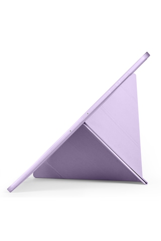 Samsung Galaxy Tab S11 Ultra Uyumlu Kılıf Tri Folding Kalem Bölmeli Katlanabilir Standlı Pu Yumuşak Kapak Kapaklı Kılıf