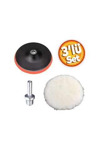 Pasta Cila Polisaj Parlatma  Pedi Keçesi+Taban+Aparatı(3'Lü SET)