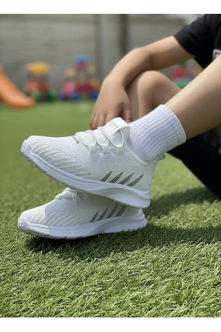 Tuğba Ortopedi 511 Çocuk Lastikli Rahat Sneaker Beyaz