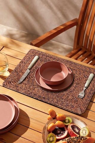 Cesta El Yapımı Örgü Kiremit Dikdörtgen Amerikan Servis 32x45 403 Kiremit