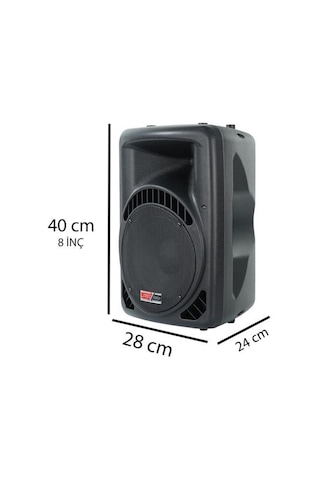 Lastvoice Ample-08ap Taşınabilir Seyyar Portatif Mikrofonlu Elektrikli Ses Sistemi Hoparlör 450 Watt