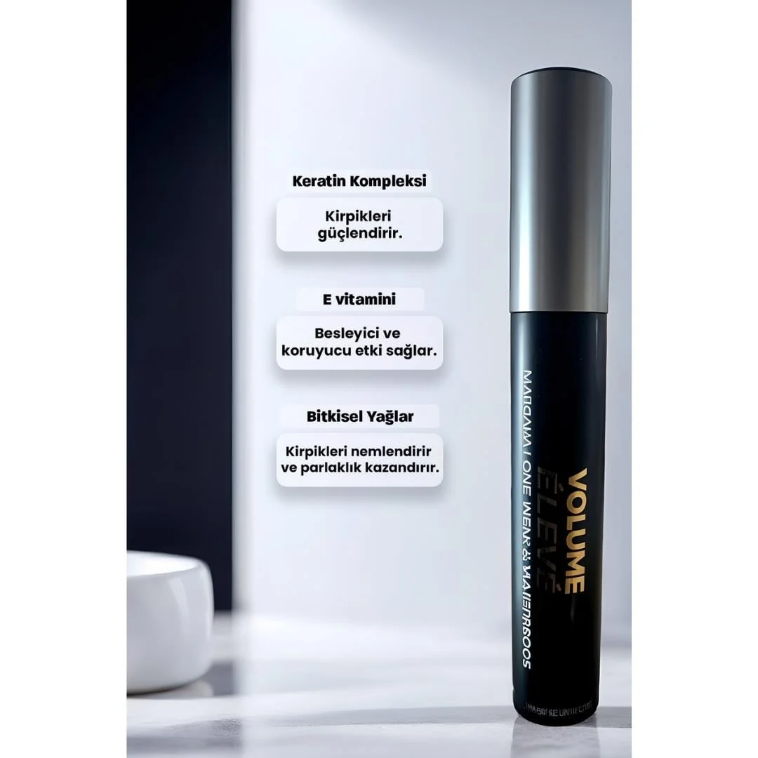 Licorael Dubai Volume Eleve Mascara 10ml. Long Wear & Waterproof Siyah
