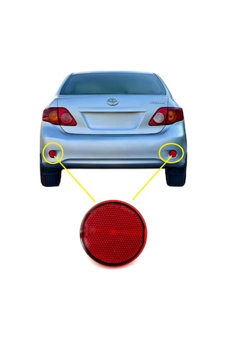 Reflektör Tampon Arka Toyota Corolla 2007-2009 / Auris 2010-2012 1 Adet