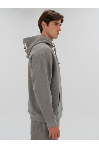 Everlast Heritage Champions Gri Unisex Hoodie Koyu Gri Melanj