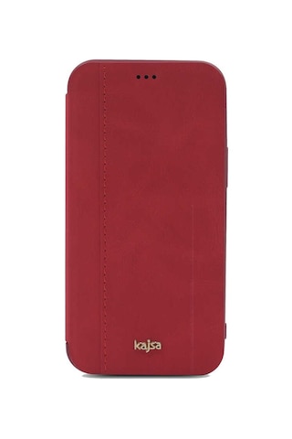 Kajsa Apple Uyumlu iPhone 12 Pro Kılıf Kajsa Dale Serisi Parallel PU Folio Kapaklı Kılıf ZORE-216129